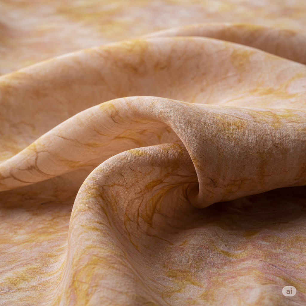 草木染圍巾–山霧靛